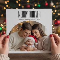 Custom Merry Forever Family Photo Ornament