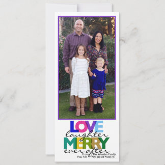 Custom Merry Photo Card for the Albarian Family