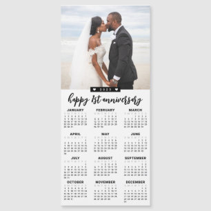 Custom Message 2023 Photo Calendar Elegant Hearts