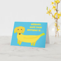 Custom Message Banana Dog Funny Birthday