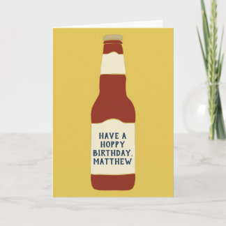 Custom Message Beer Lovers Card