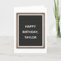 Custom Message Black Felt Letterboard Marquee Sign