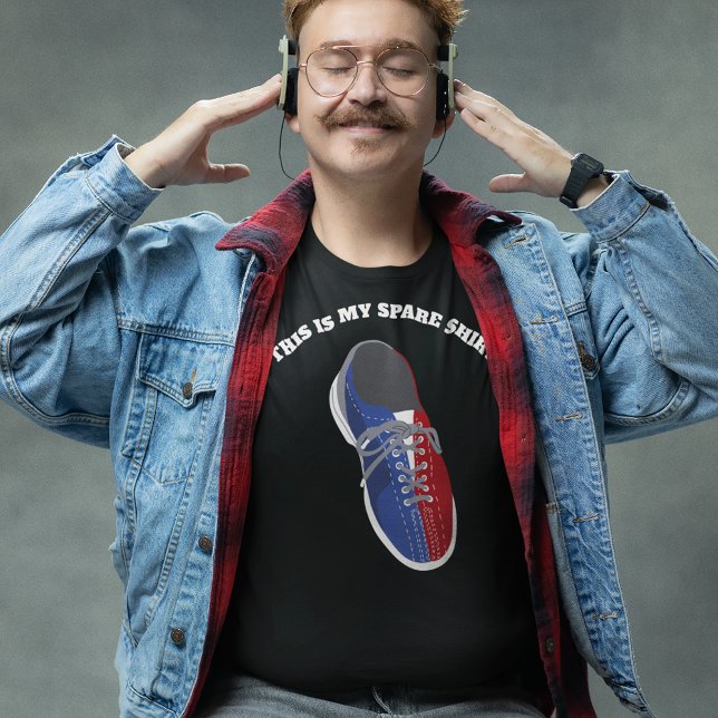 Custom Message Bowling Shoe Graphic T-Shirt (Creator Uploaded)