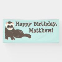 Custom Message Brown Ferret Party