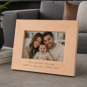 Custom message - create your own minimalist etched frames
