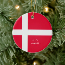 Custom Message Denmark Flag