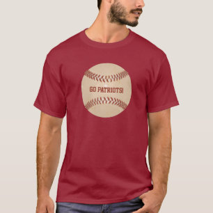 Custom Message Distressed Baseball Graphic T-Shirt