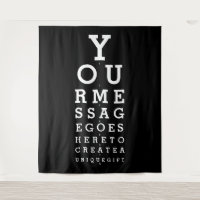 Custom Message Fun Eyesight Test Photo Backdrop