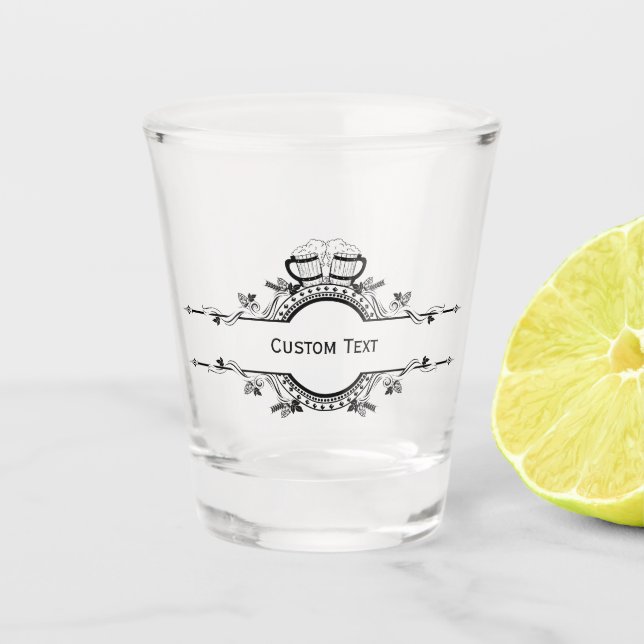 Custom Message Personalised Shot Glass (Front)