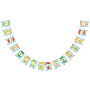 Custom Message Seltzer Soda Cans Party Bunting