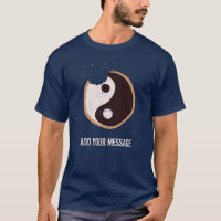 Custom Message Yin and Yang Black and White Cookie