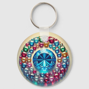 "Custom Metal Circle Keychain – Durable & Personal