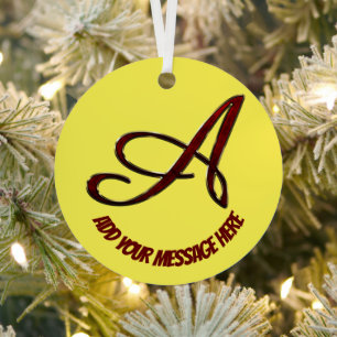 Custom Metal Circle Ornament