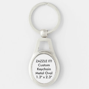 Custom Metal Keychain Key Ring Blank Template