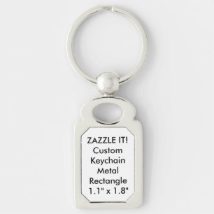 Custom Metal Keychain Key Ring Blank Template