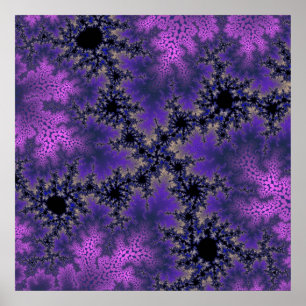 Custom Metallic Purple Speckle Poster