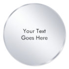 Custom Metallic Silver Template Add Your Text