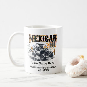 Custom Mexican 1000 Baja California Race UTV Coffee Mug