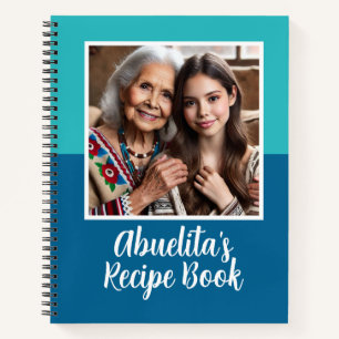 Custom Mexican Abuelita Family Photo Recipe Book
