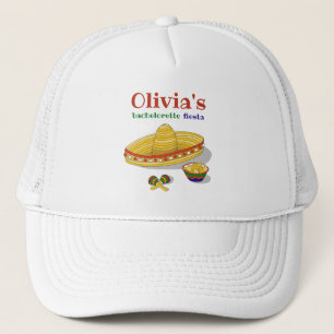 Custom Mexican Fiesta Bachelorette Party  Trucker Hat