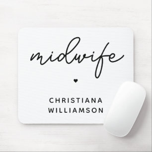 Custom Midwife Appreciation Midwifery Gifts Mouse Mat