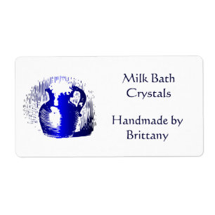 Custom Milk Jug Vintage Art Large Labels
