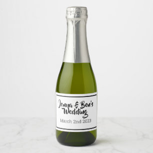 Custom MIni Sparkling Wine label