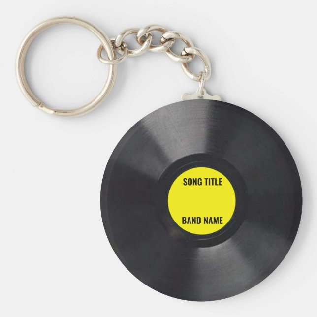 Custom Mini Vinyl LP Keychain (Front)