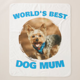 Custom Minimal Best Dog Cat Mum Mum Pet Cute Gift Sherpa Blanket