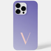 Custom Minimal Gradient Lavender Modern Monogram