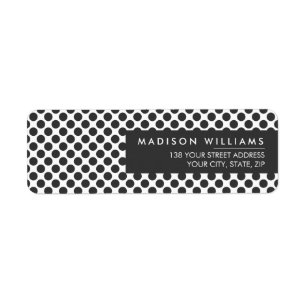 Custom Minimal Modern Dot Label