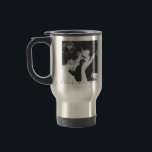 Custom Minimalist Black White Couple Photo Wedding Travel Mug<br><div class="desc">Custom Minimalist Black White Couple Photo Wedding Travel Mug</div>