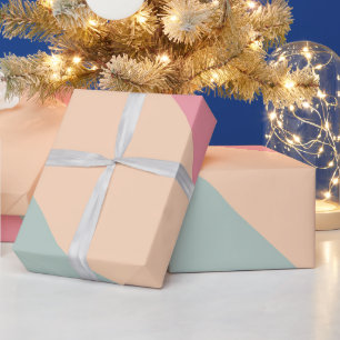 Custom Minimalist Blank Template Modern Colourful Wrapping Paper