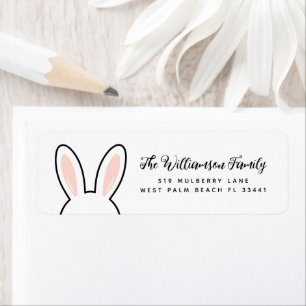Custom Minimalist Cute Bunny Ears Easter