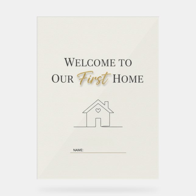Custom Minimalist Housewarming Poster (Front)