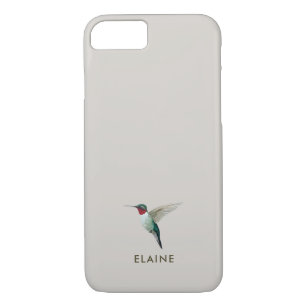 Custom Minimalist Hummingbird Case-Mate iPhone Case