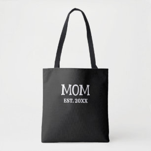 Custom Minimalist Mum Established New Mum Gift Tote Bag