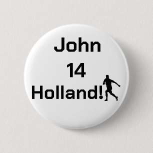 Custom Minimalist Oranje Supporter 6 Cm Round Badge
