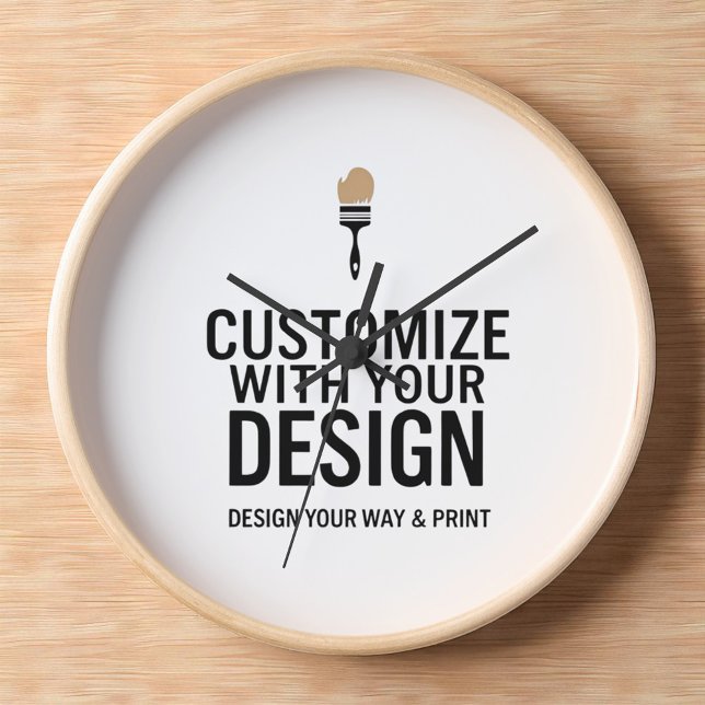 Custom Minimalist Personalised Company Branded  Clock (Creator Uploaded)