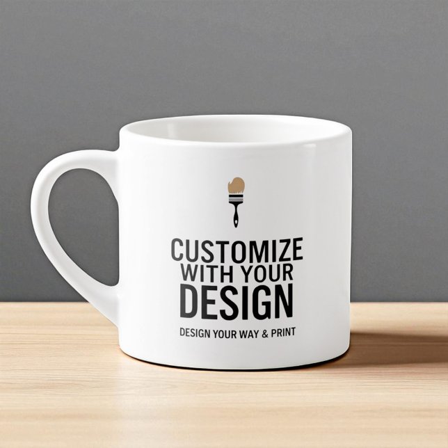 Custom Minimalist Personalised Company Branded  Espresso Cup (Creator Uploaded)