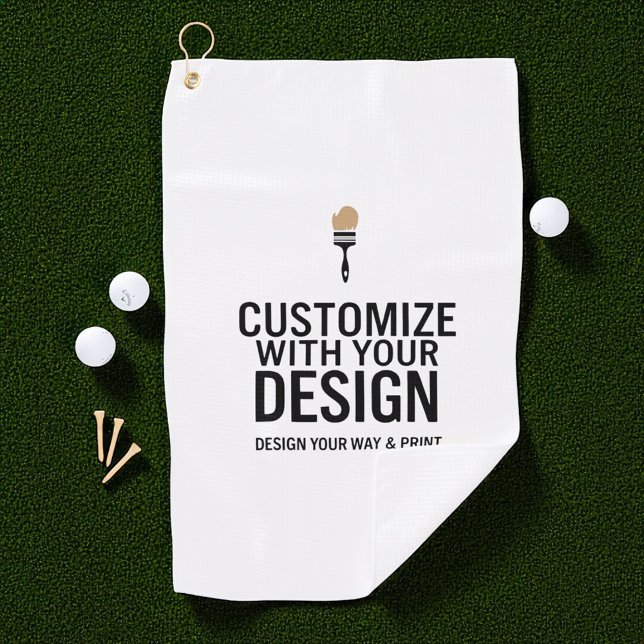 Custom Minimalist Personalised Company Branded  Golf Towel (Creator Uploaded)