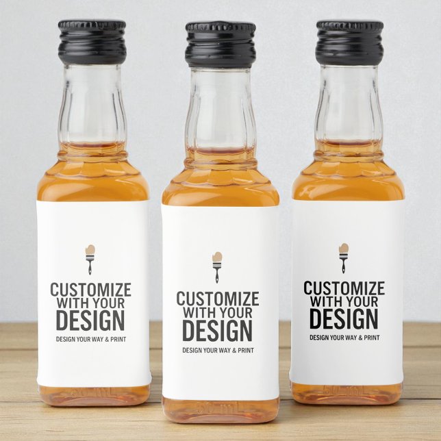 Custom Minimalist Personalised Company Branded  Liquor Bottle Label (Creator Uploaded)