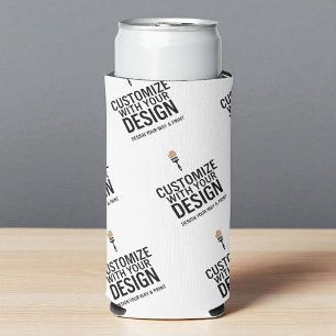 Custom Minimalist Personalised Company Branded Seltzer Can Cooler