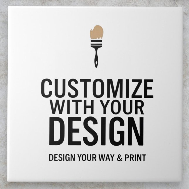 Custom Minimalist Personalised Company Branded  Tile (Creator Uploaded)
