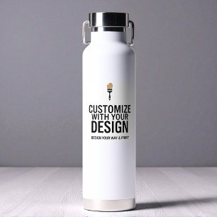 Custom Minimalist Personalized Company Branded  Water Bottle