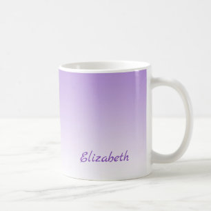 Custom Minimalist Purple Ombre  Coffee Mug