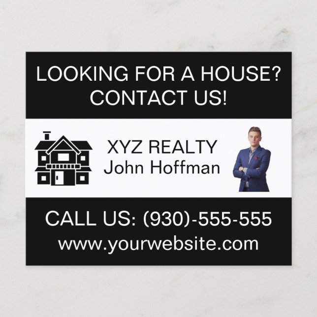 Custom Minimalist Real Estate Logo Promotional  Flyer (Front)