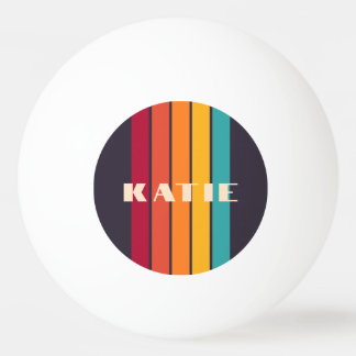 Custom Minimalist retro neutral stylish chic Ping Pong Ball