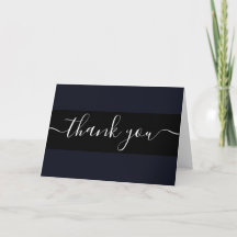 Custom Minimalist Solid Colour Thank You