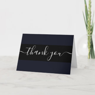 Custom Minimalist Solid Colour Thank You Card
